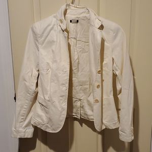 White jacket J crew